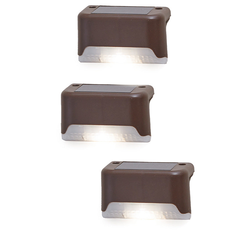 Modern Minimalist Solar Waterproof Rectangular Plastic LED Outdoor Light For Garden | Stornfield