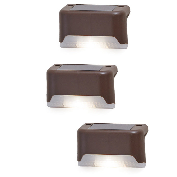 Modern Minimalist Solar Waterproof Rectangular Plastic LED Outdoor Light For Garden | Stornfield