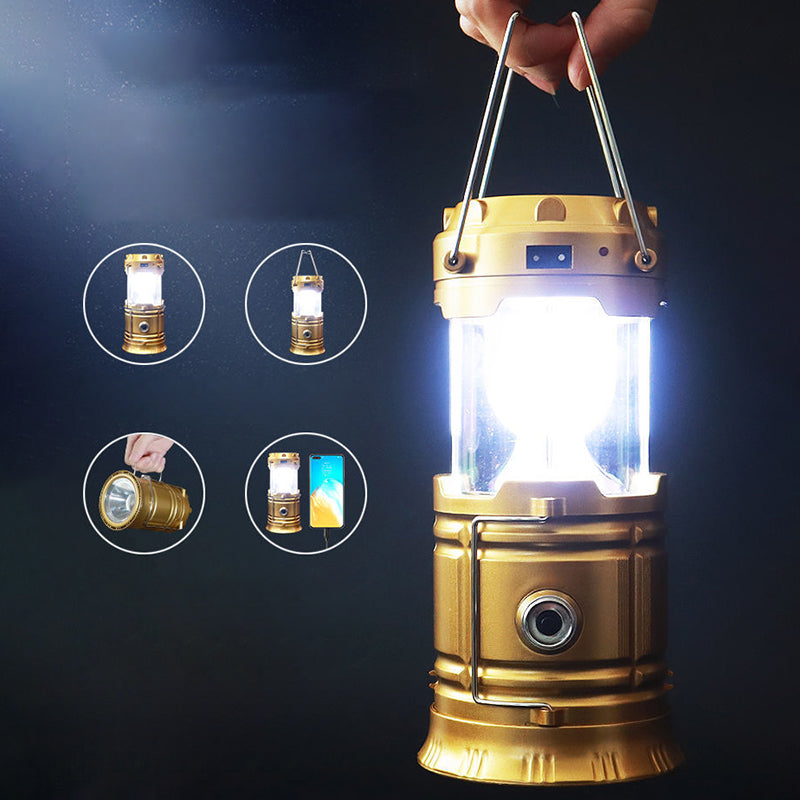 Modern Minimalist Solar Portable Cylinder Stretch Horse Light Metal Plastic LED Outdoor Light For Garden | Stornfield