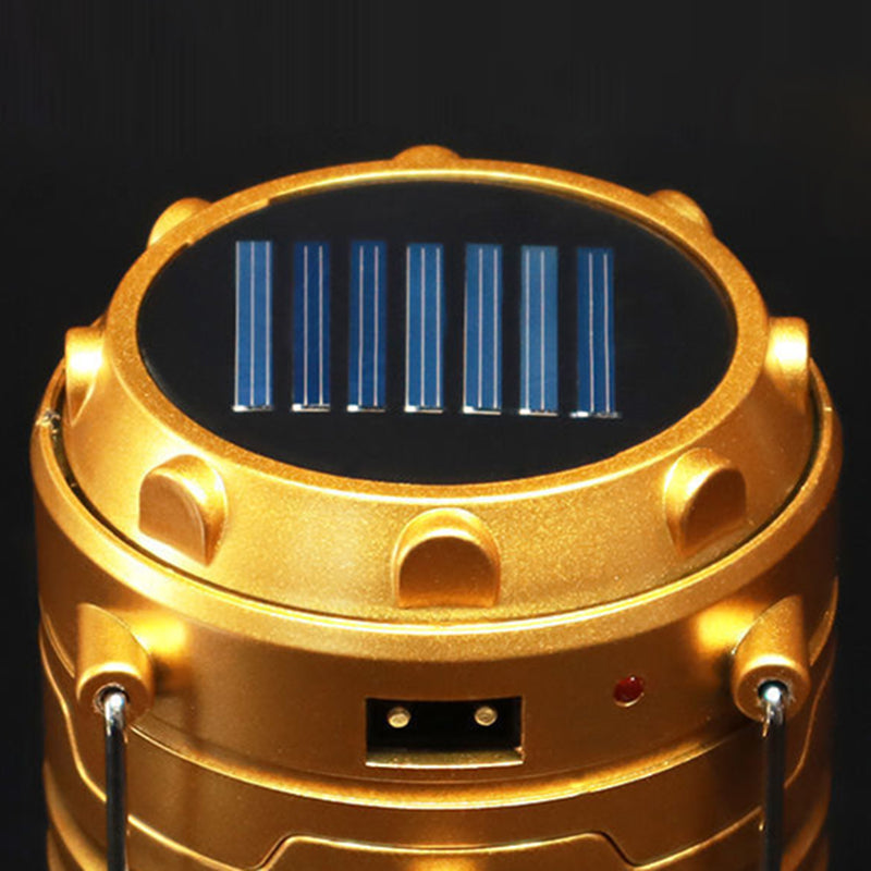 Modern Minimalist Solar Portable Cylinder Stretch Horse Light Metal Plastic LED Outdoor Light For Garden | Stornfield