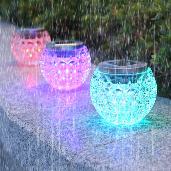 Modern Art Deco Solar Glass Jar Full Of Stars ABS Stainless Steel LED Outdoor Lights For Garden | Stornfield
