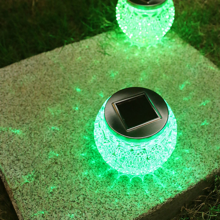 Modern Art Deco Solar Glass Jar Full Of Stars ABS Stainless Steel LED Outdoor Lights For Garden | Stornfield