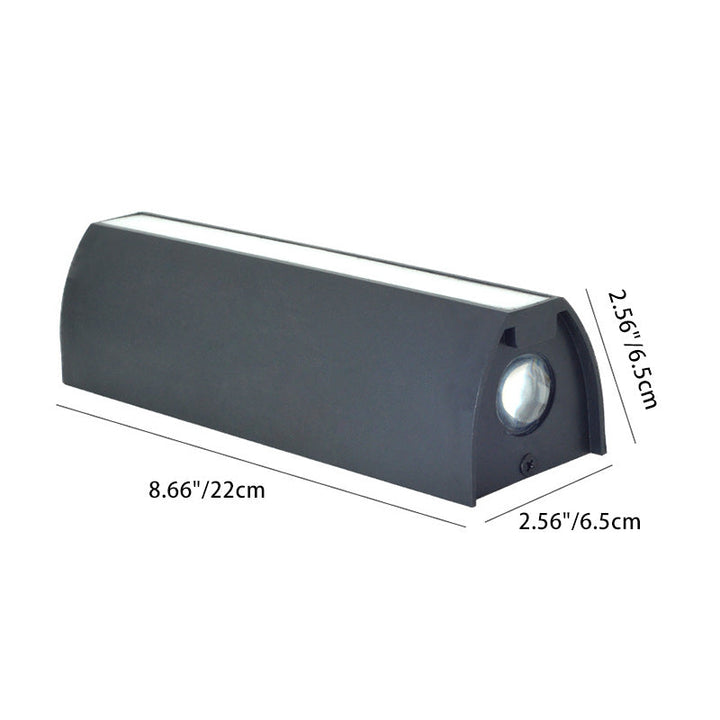 Modern Minimalist Column Plastic LED Wall Sconce Lamp For Garden | Stornfield