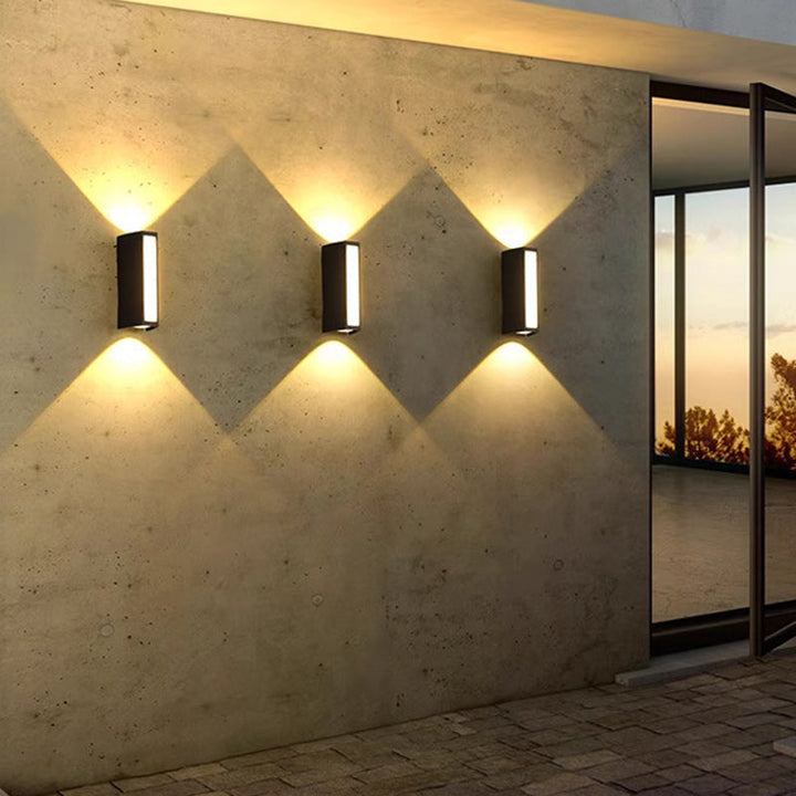 Modern Minimalist Column Plastic LED Wall Sconce Lamp For Garden | Stornfield