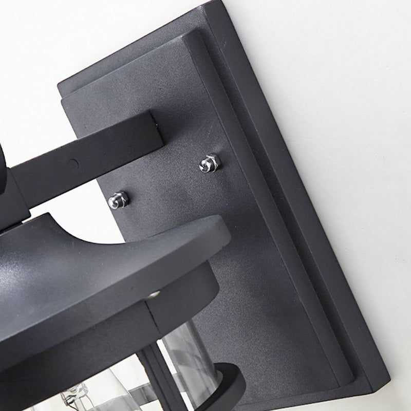 Contemporary Industrial Column Aluminum Glass 1-Light Wall Sconce Lamp For Garden | Stornfield