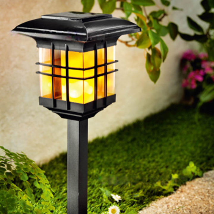 Modern Minimalist Column Plastic LED Solar Standing Floor Lamp For Garden | Stornfield