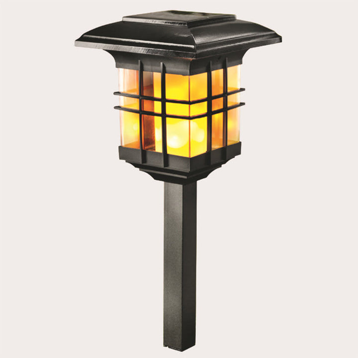 Modern Minimalist Column Plastic LED Solar Standing Floor Lamp For Garden | Stornfield