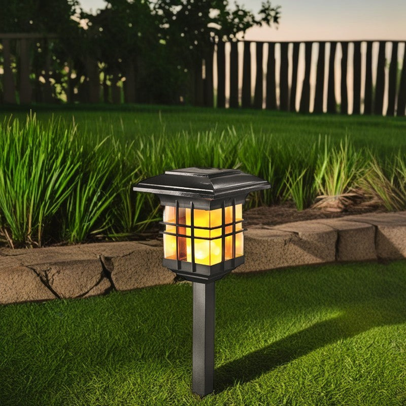 Modern Minimalist Column Plastic LED Solar Standing Floor Lamp For Garden | Stornfield