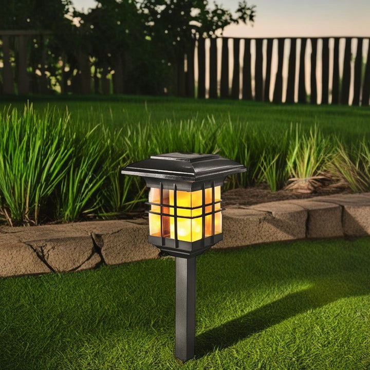 Modern Minimalist Column Plastic LED Solar Standing Floor Lamp For Garden | Stornfield
