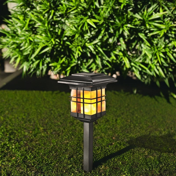 Modern Minimalist Column Plastic LED Solar Standing Floor Lamp For Garden | Stornfield