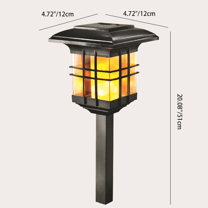 Modern Minimalist Column Plastic LED Solar Standing Floor Lamp For Garden | Stornfield