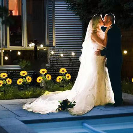 Contemporary Creative Artificial Flower LED Solar Waterproof Lawn Insert Light For Outdoor Patio | Stornfield