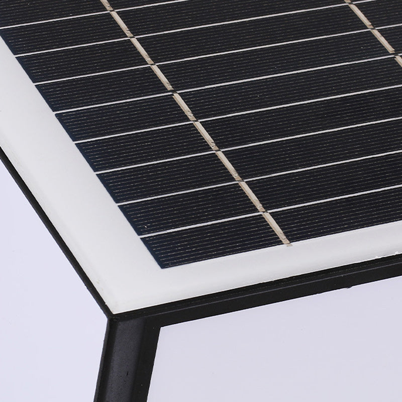 Modern Minimalist Solar Waterproof Square-Shaped Aluminum Acrylic LED Outdoor Post Light For Garden | Stornfield