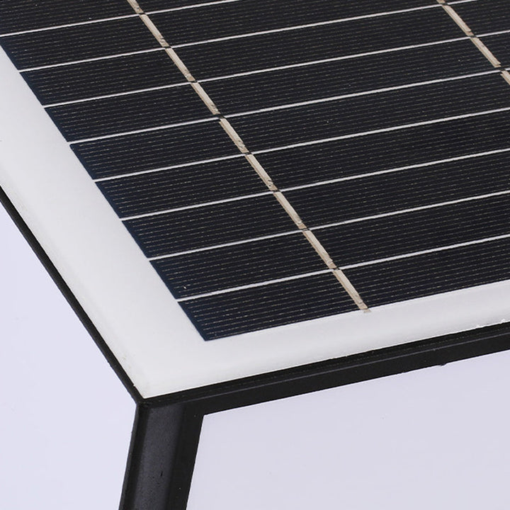 Modern Minimalist Solar Waterproof Square-Shaped Aluminum Acrylic LED Outdoor Post Light For Garden | Stornfield