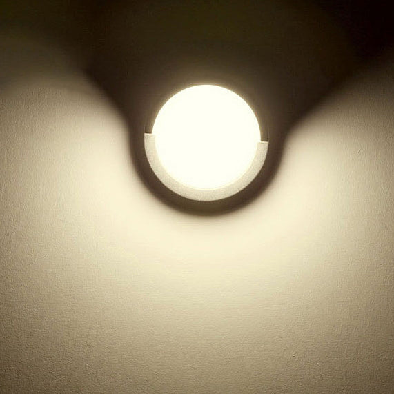 Modern Minimalist Waterproof Round Square Plastic Acrylic LED Wall Sconce Lamp For Garden | Stornfield