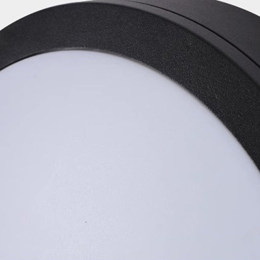 Modern Minimalist Waterproof Round Aluminum Acrylic LED Outdoor Flush Mount Ceiling Light For Garden | Stornfield