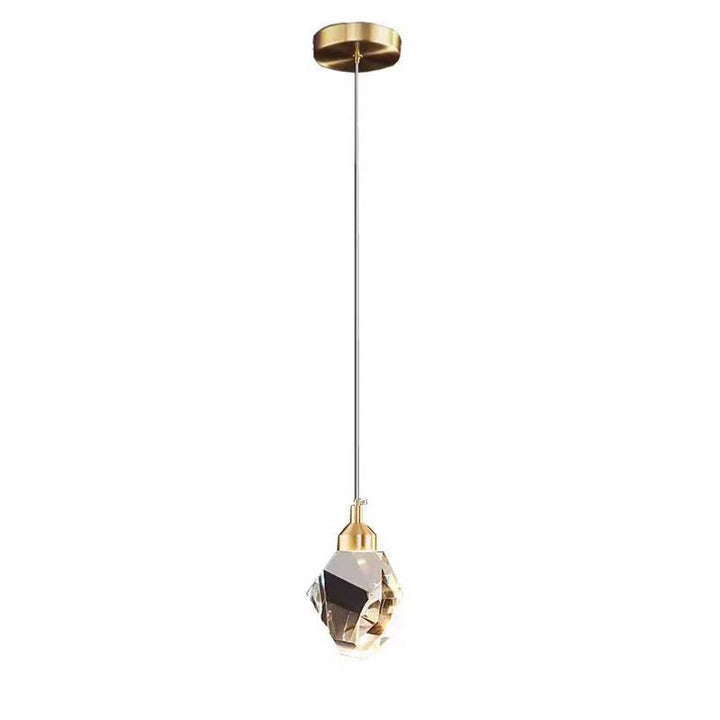 Stornfield | Lustre en cristal de cube diamant de luxe avec LED en fer pour chambre