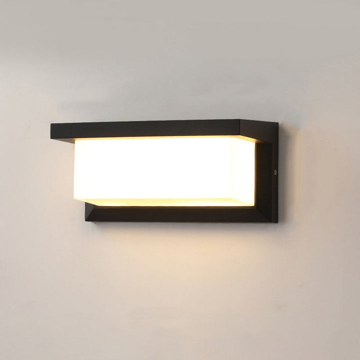 Modern Minimalist Rectangular Waterproof Aluminum LED Wall Sconce Lamp For Outdoor Patio | Stornfield