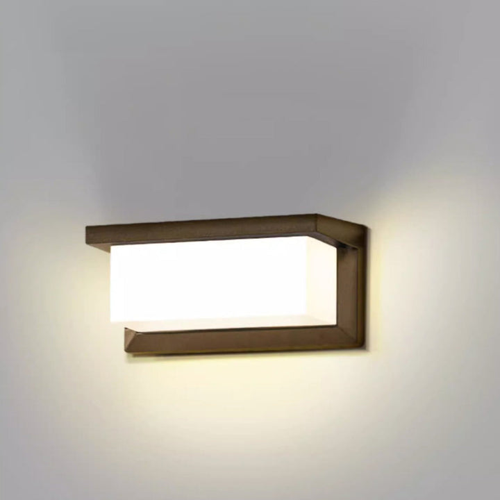 Modern Minimalist Rectangular Waterproof Aluminum LED Wall Sconce Lamp For Outdoor Patio | Stornfield
