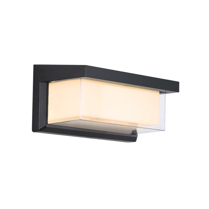 Modern Minimalist Rectangular Waterproof Aluminum LED Wall Sconce Lamp For Outdoor Patio | Stornfield