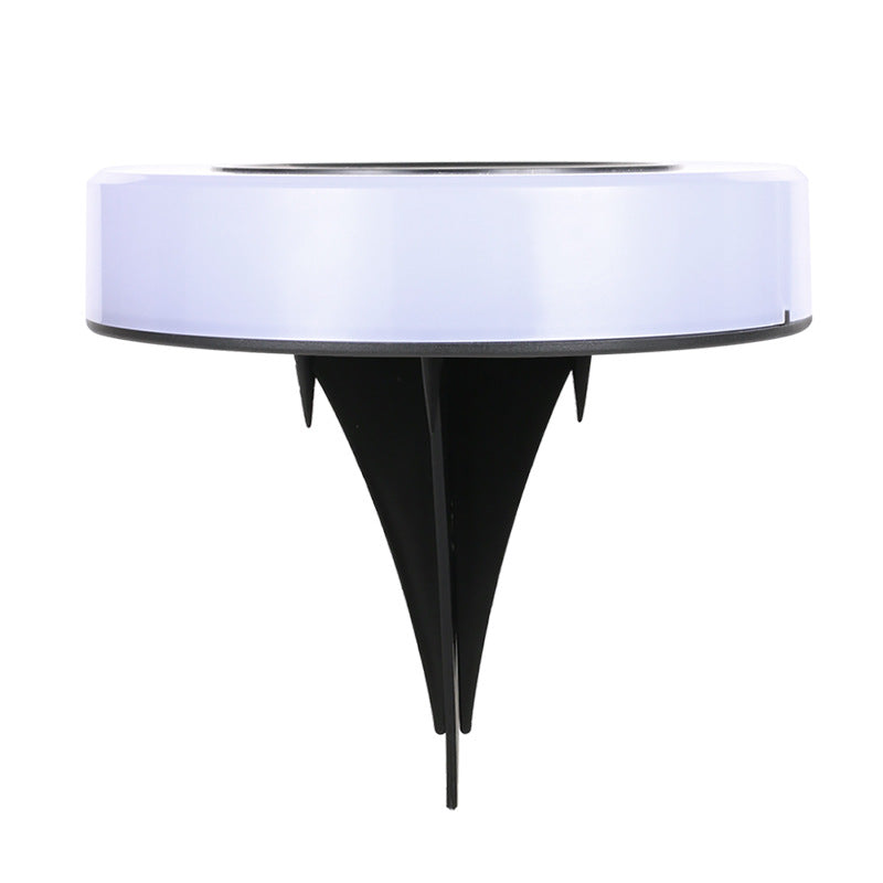 Modern Minimalist Solar Waterproof Round Cylinder Plastic ABS LED Ground Plug Landscape Light For Garden | Stornfield
