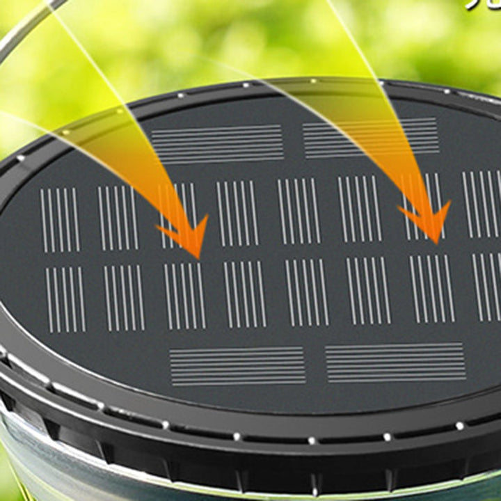 Modern Minimalist Solar Waterproof Cone Filigree PC ABS LED Pendant Light For Garden | Stornfield
