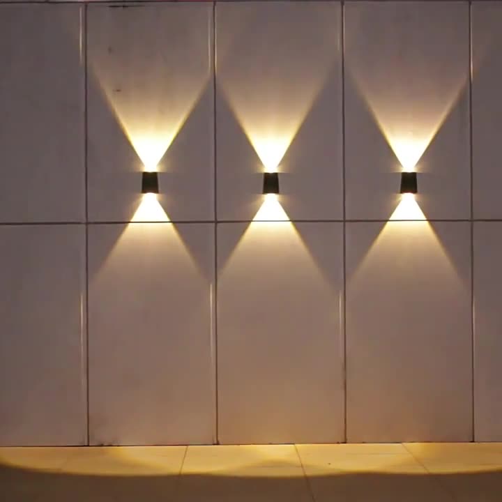 Modern Minimalist Solar Waterproof Trapezoidal Rectangle ABS PVC LED Outdoor Wall Sconce Lamp For Garden | Stornfield