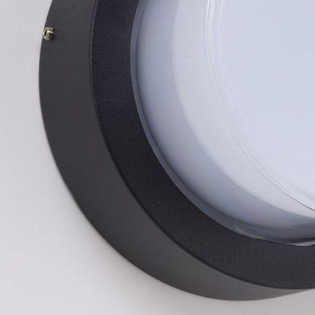 Modern Minimalist Waterproof Square Round Cylinder Die-Cast Aluminum Acrylic LED Flush Mount Ceiling Light For Outdoor Patio | Stornfield