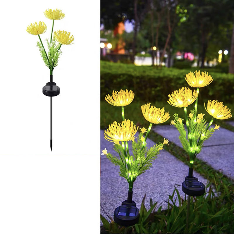 Modern Minimalist Solar Waterproof Simulation Petals Blade ABS Stainless Steel LED Ground Plug Landscape Lamp For Garden | Stornfield
