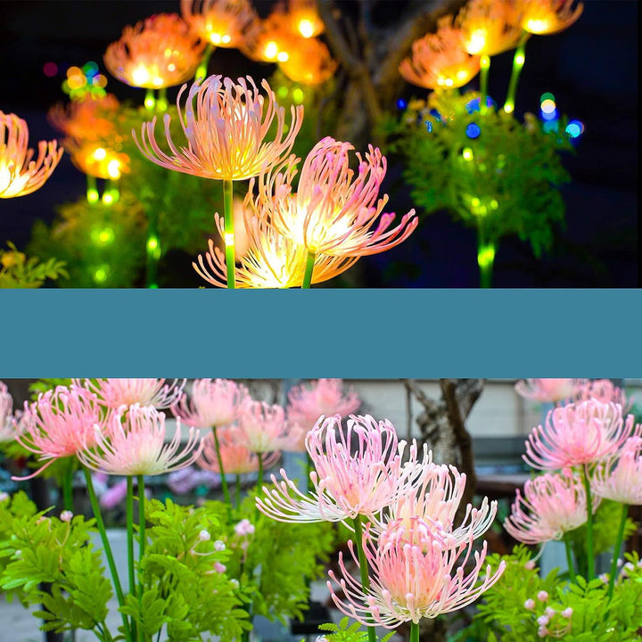 Modern Minimalist Solar Waterproof Simulation Petals Blade ABS Stainless Steel LED Ground Plug Landscape Lamp For Garden | Stornfield