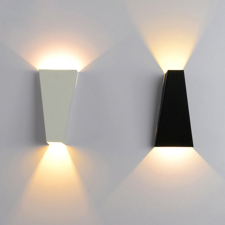 Modern Minimalist Waterproof Trapezoidal Aluminum Die-Cast LED Outdoor Wall Sconce Lamp For Outdoor Patio | Stornfield