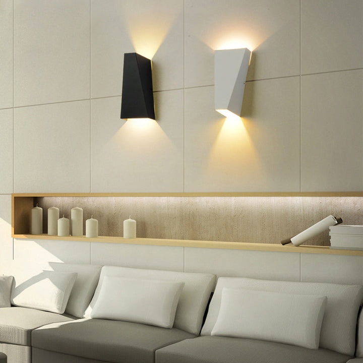 Modern Minimalist Waterproof Trapezoidal Aluminum Die-Cast LED Outdoor Wall Sconce Lamp For Outdoor Patio | Stornfield