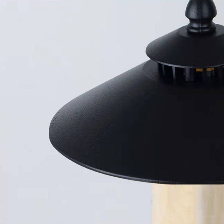 Traditional European Waterproof Half Round Cylinder Aluminum Dolomite 1-Light Outdoor Landscape Lamp For Garden | Stornfield