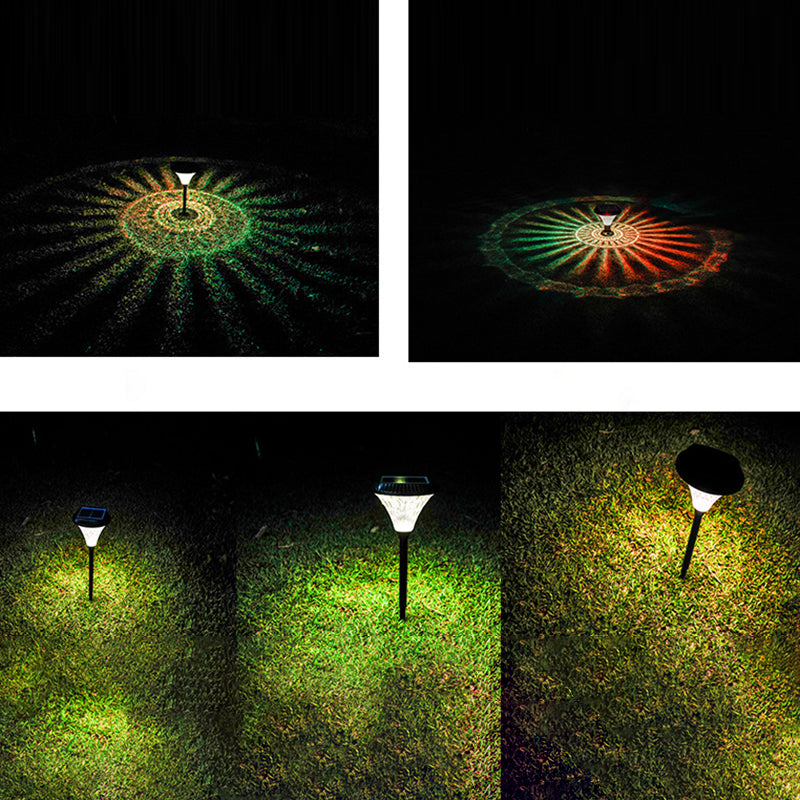 Modern Minimalist Solar Waterproof Diamond Round ABS PC LED Outdoor Light For Outdoor Patio | Stornfield