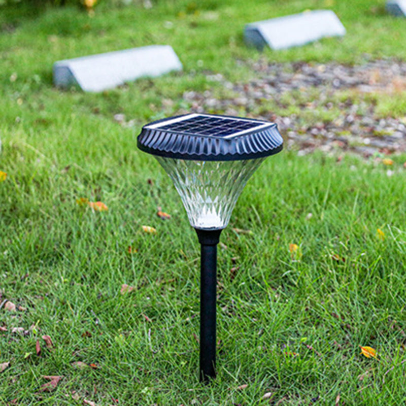 Modern Minimalist Solar Waterproof Diamond Round ABS PC LED Outdoor Light For Outdoor Patio | Stornfield
