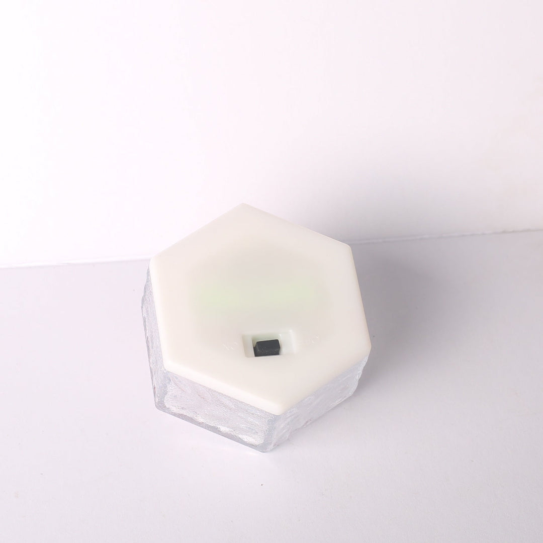 Modern Minimalist Solar Waterproof Hexagonal Ice Tile ABS PVC LED Lawn Landscape Light For Outdoor Patio | Stornfield