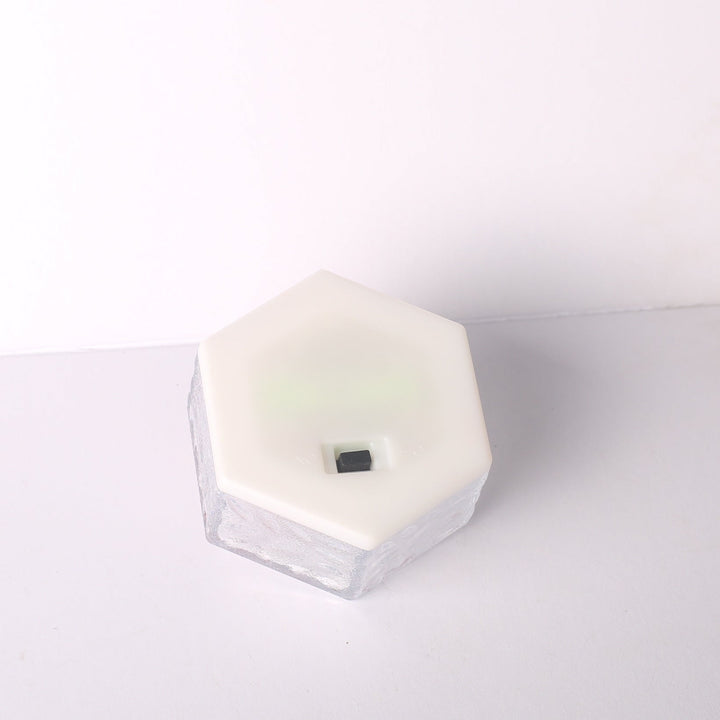 Modern Minimalist Solar Waterproof Hexagonal Ice Tile ABS PVC LED Lawn Landscape Light For Outdoor Patio | Stornfield