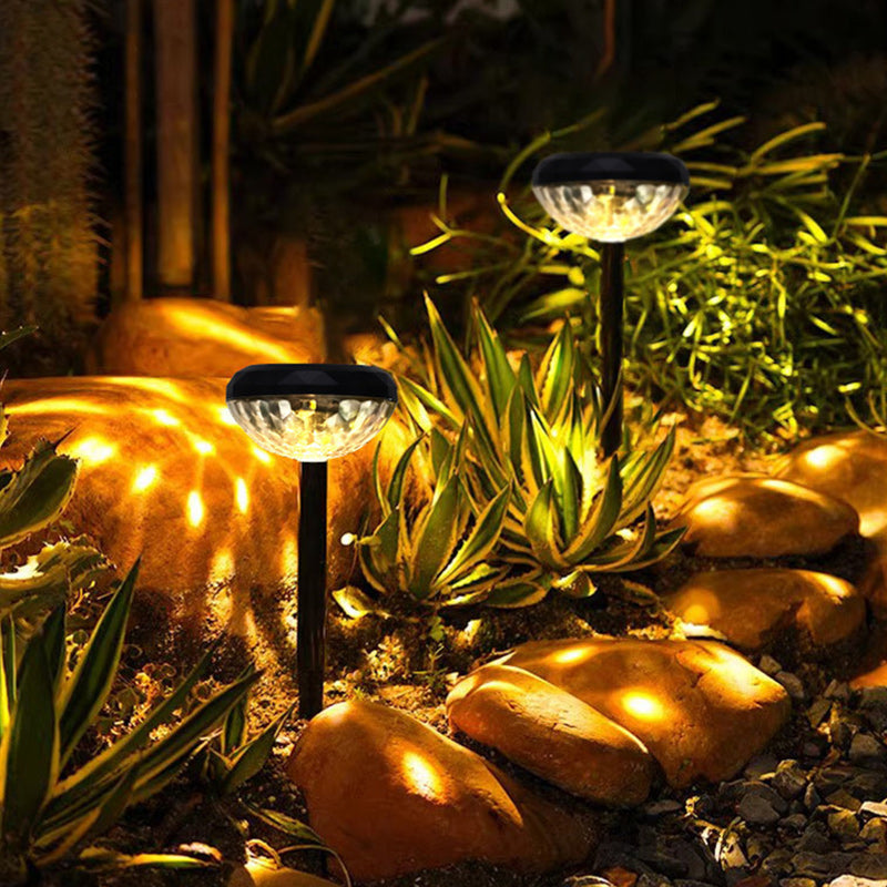 Contemporary Industrial ABS Round LED Solar Waterproof Lawn Insert Light For Outdoor Patio | Stornfield