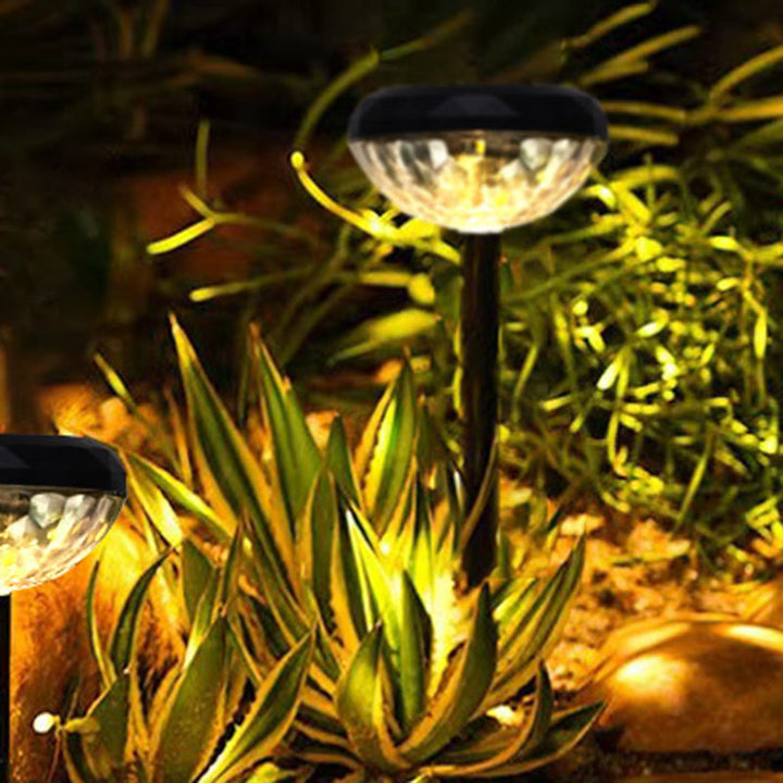 Contemporary Industrial ABS Round LED Solar Waterproof Lawn Insert Light For Outdoor Patio | Stornfield