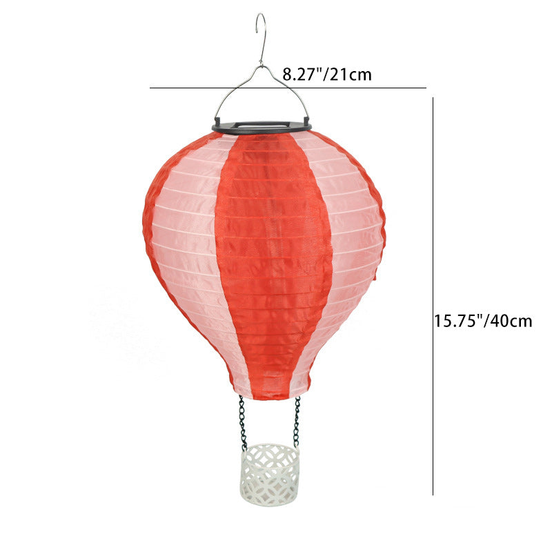 Stornfield | Contemporary Creative Solar LED Airship Fabric Lampshade for Outdoor Patio