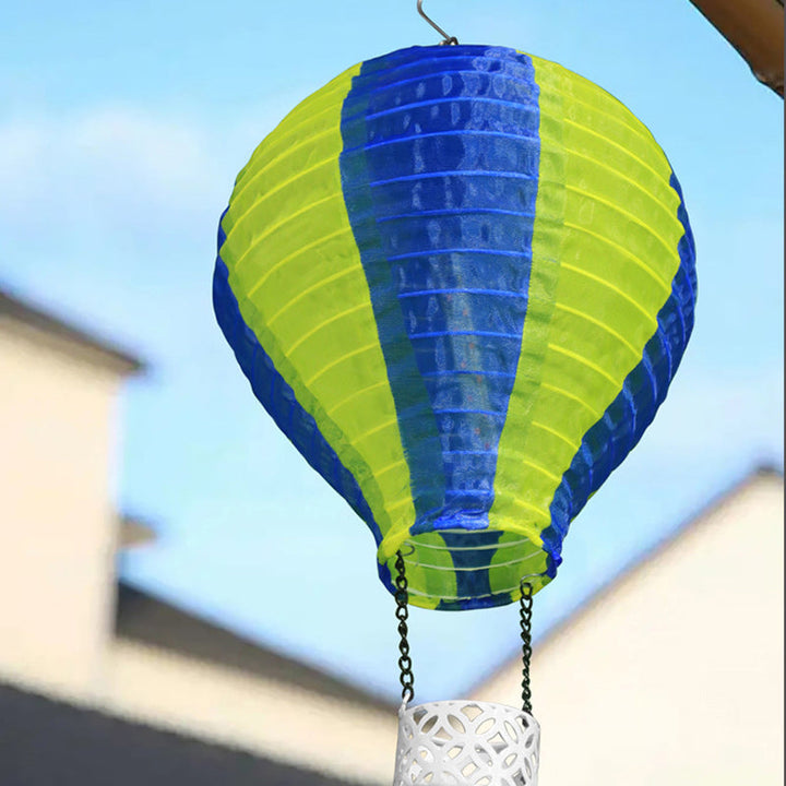 Stornfield | Contemporary Creative Solar LED Airship Fabric Lampshade for Outdoor Patio