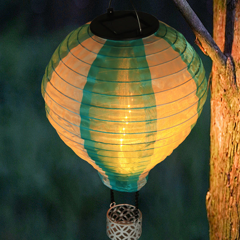 Stornfield | Contemporary Creative Solar LED Airship Fabric Lampshade for Outdoor Patio