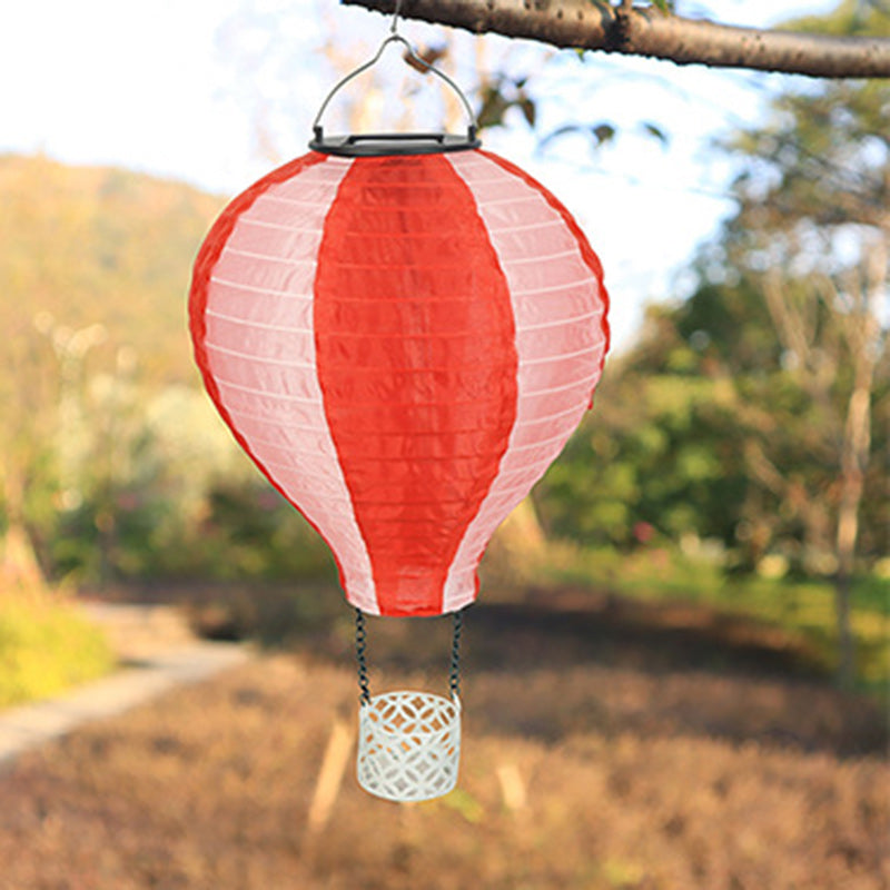 Stornfield | Contemporary Creative Solar LED Airship Fabric Lampshade for Outdoor Patio