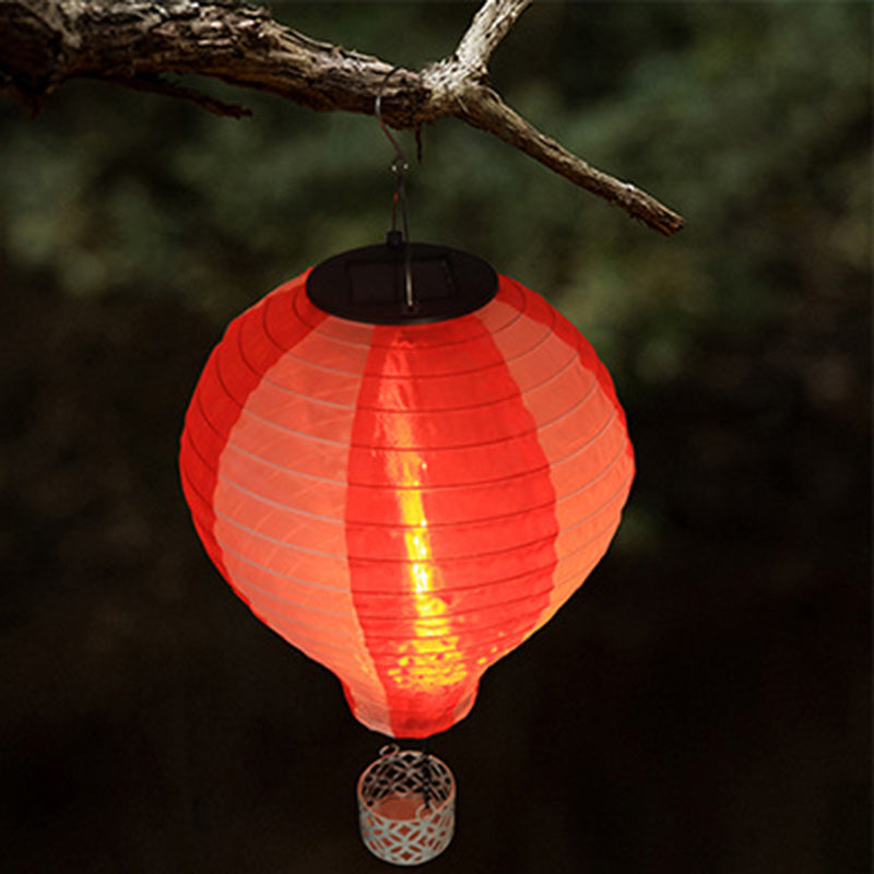 Stornfield | Contemporary Creative Solar LED Airship Fabric Lampshade for Outdoor Patio