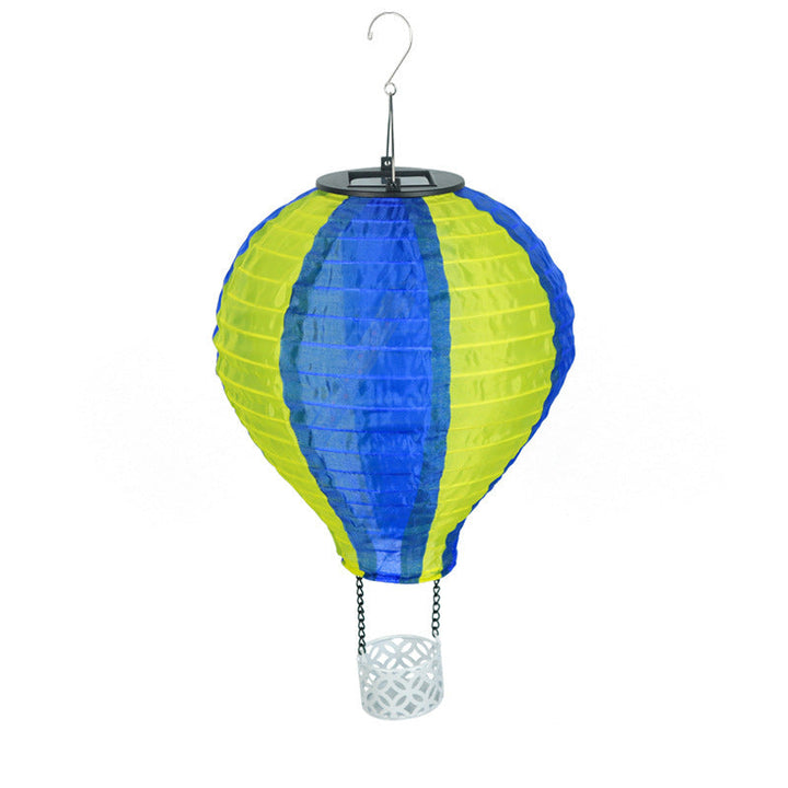 Stornfield | Contemporary Creative Solar LED Airship Fabric Lampshade for Outdoor Patio