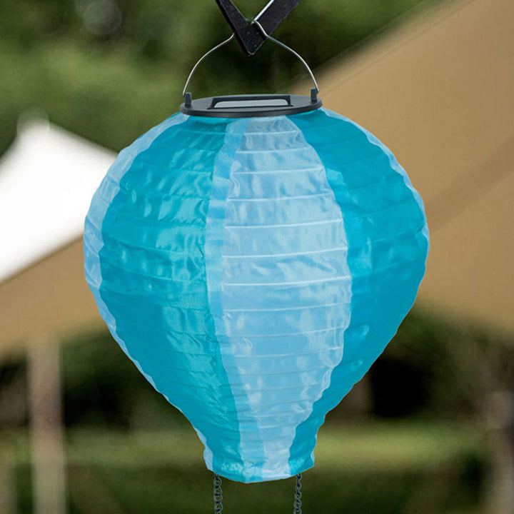 Stornfield | Contemporary Creative Solar LED Airship Fabric Lampshade for Outdoor Patio