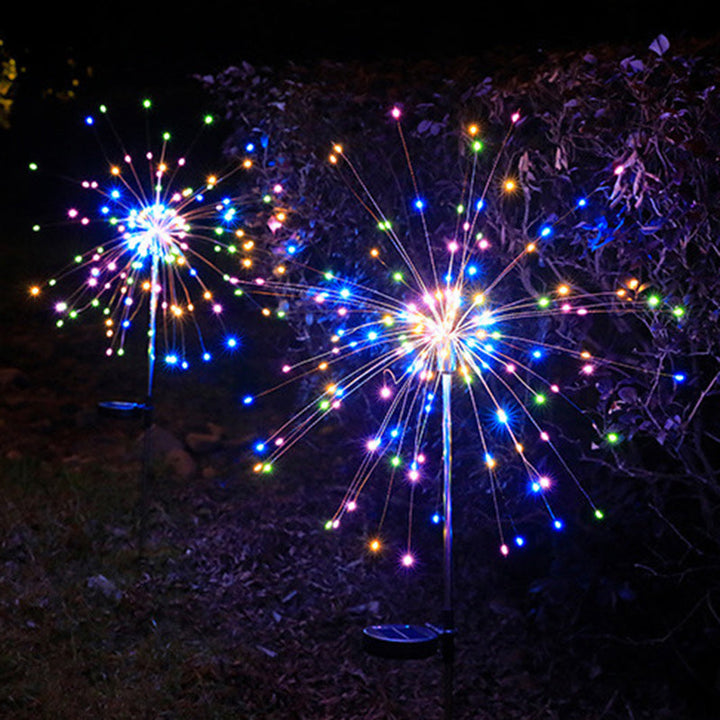 Contemporary Industrial Solar Firework Stainless Steel LED Waterproof Lawn Insert Light For Outdoor Patio | Stornfield