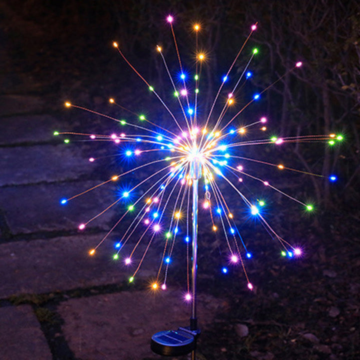 Contemporary Industrial Solar Firework Stainless Steel LED Waterproof Lawn Insert Light For Outdoor Patio | Stornfield
