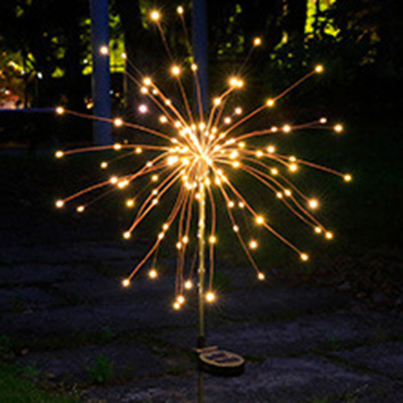Contemporary Industrial Solar Firework Stainless Steel LED Waterproof Lawn Insert Light For Outdoor Patio | Stornfield