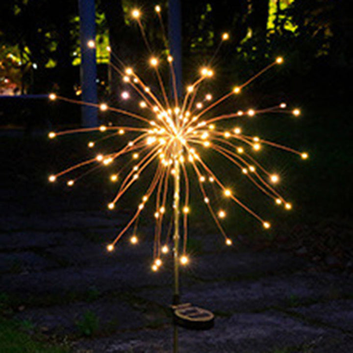 Contemporary Industrial Solar Firework Stainless Steel LED Waterproof Lawn Insert Light For Outdoor Patio | Stornfield